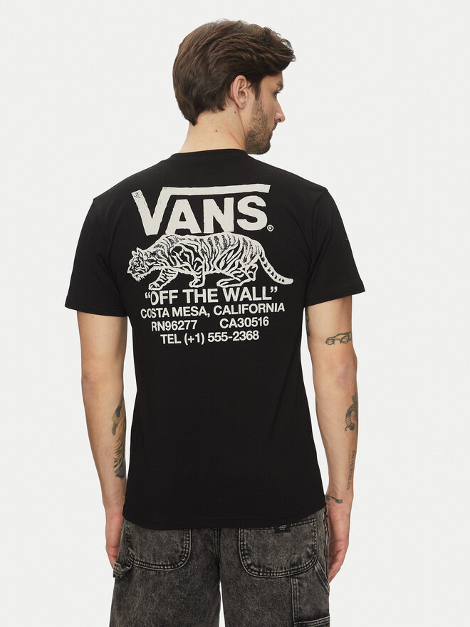 Vans Vans Marškinėliai Sneaky VN000M3Y Juoda Regular Fit