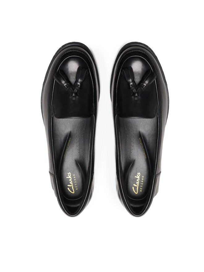 Clarks Лофери Clarks Havisham Edge 26178703 Чорний