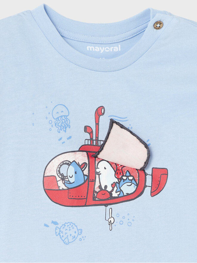 Mayoral Mayoral Футболка 1029 Блакитний Regular Fit