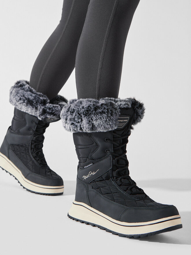 ALPINE PRO Cizme de zăpadă ALPINE PRO LBTB464 Negru