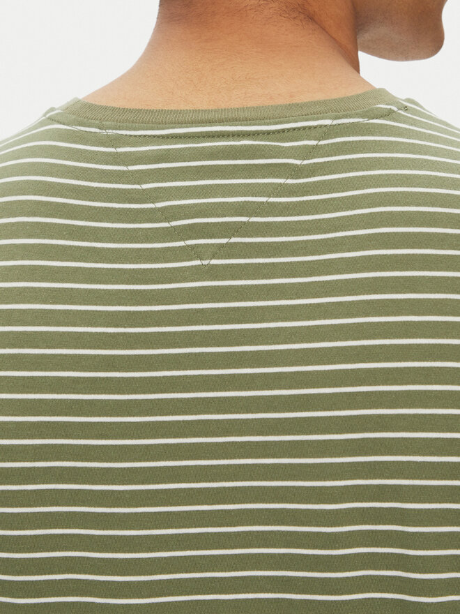 Tommy Jeans Tommy Jeans Marškinėliai DM0DM20377 Žalia Slim Fit