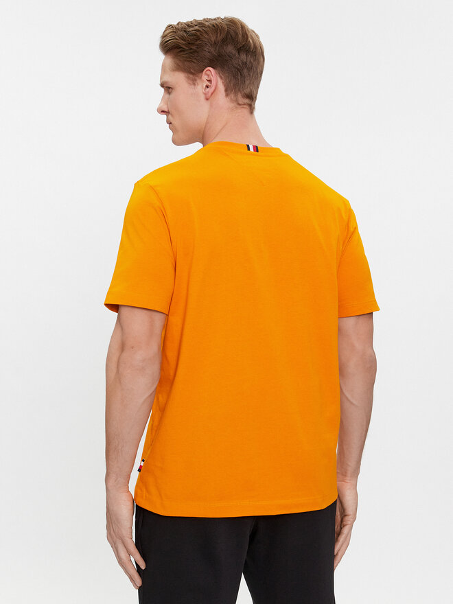 Tommy Hilfiger Tommy Hilfiger Camiseta MW0MW34391 Naranja Regular Fit