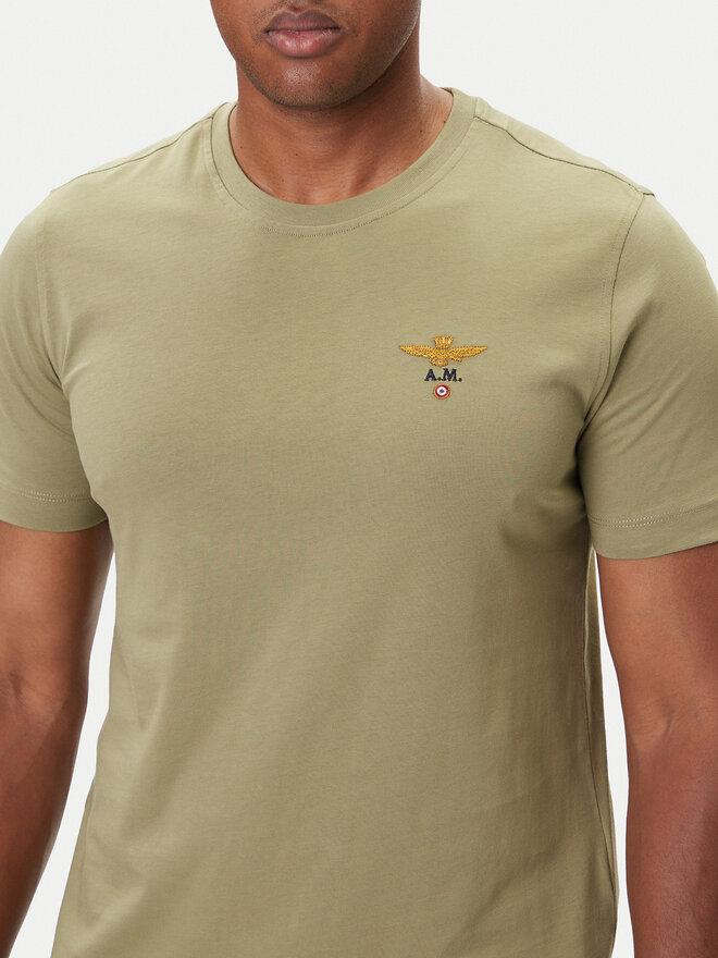 Aeronautica Militare Aeronautica Militare Camiseta 252TS1580UJ00372 Verde Regular Fit