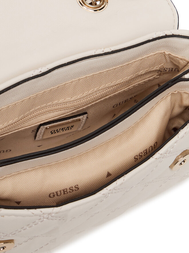 Guess Geantă Guess Giully II Mini HWQG96 73740 Alb