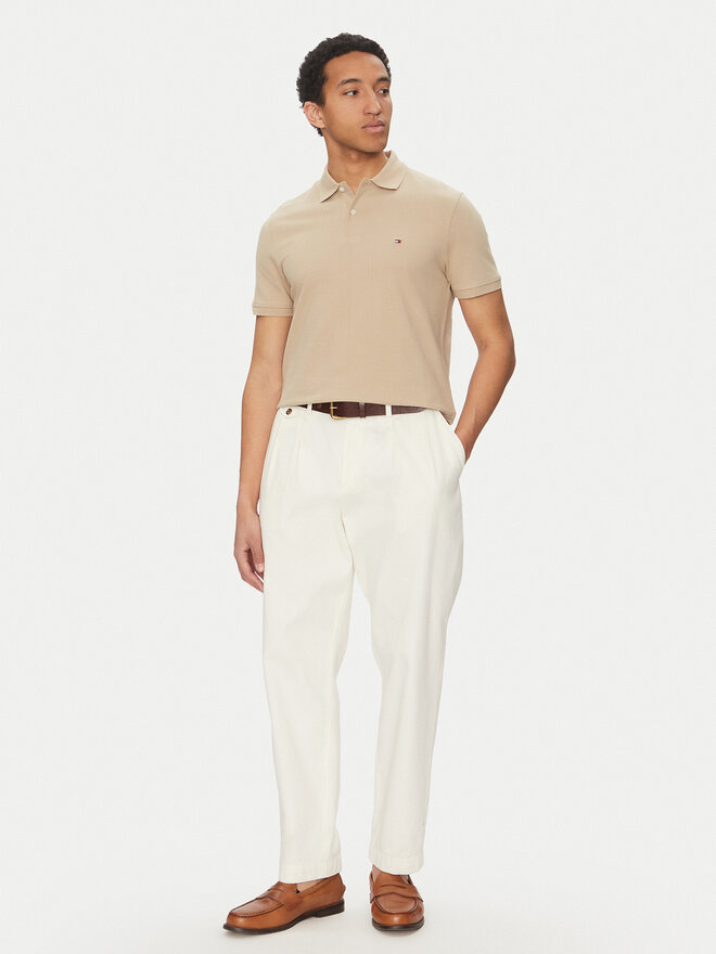 Tommy Hilfiger Tommy Hilfiger Polo marškinėliai Vertical MW0MW38951 Smėlio Regular Fit