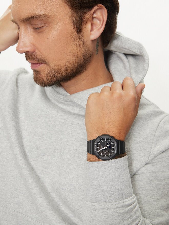 G-Shock Zegarek G-Shock GA-2100-1AER Czarny