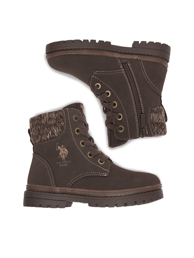 U.S. Polo Assn. Schnürschuhe U.S. Polo Assn. EO-VLAD001K/GYT1-BRW Dunkelbraun