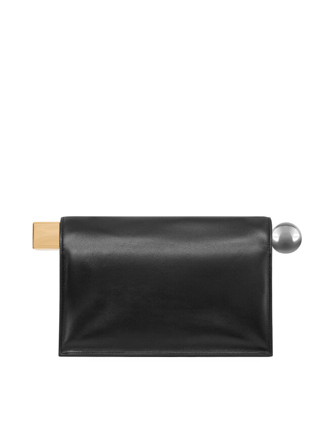JACQUEMUS Geantă JACQUEMUS La Pochette Rond Carre 24E233BA356-3171 Negru