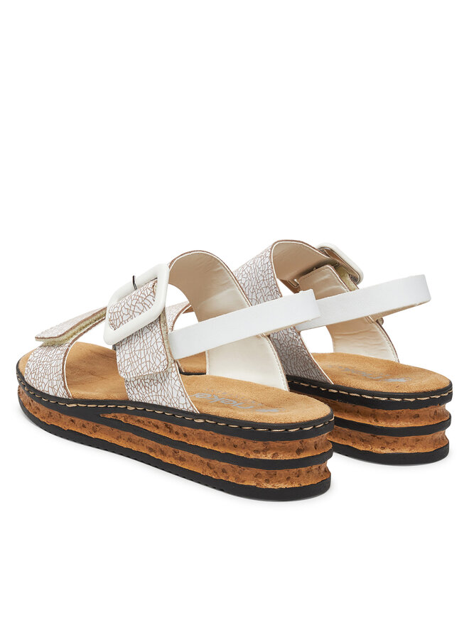 Rieker Sandale Rieker 62950-80 Alb