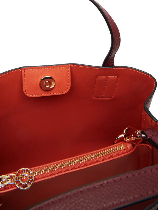 Tommy Hilfiger Handtasche Tommy Hilfiger Th Icon Mini Satchel AW0AW18722 Dunkelrot