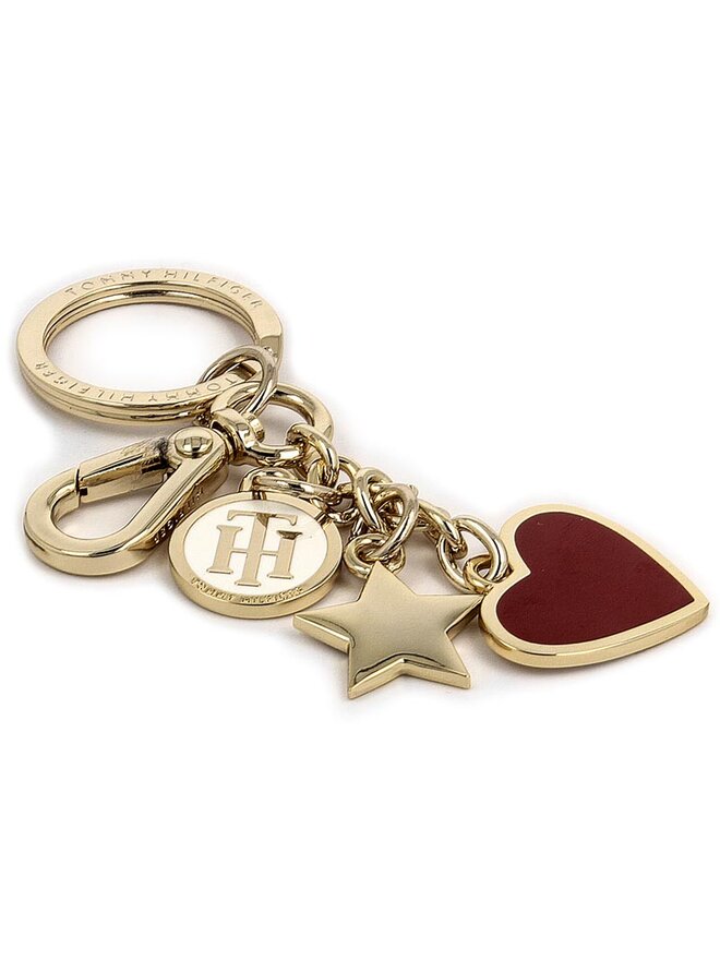 Tommy Hilfiger Schlüsselanhänger Tommy Hilfiger Heart And Stars Keyfob AW0AW03656 901