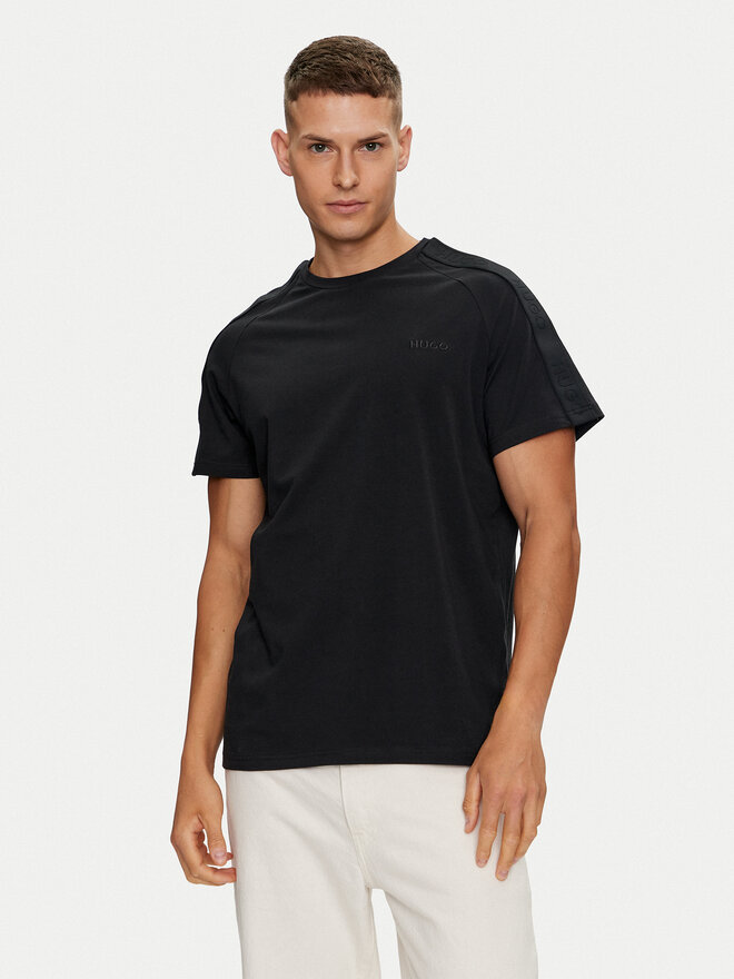 HUGO Hugo Marškinėliai Tonal Logo 50520480 Juoda Regular Fit