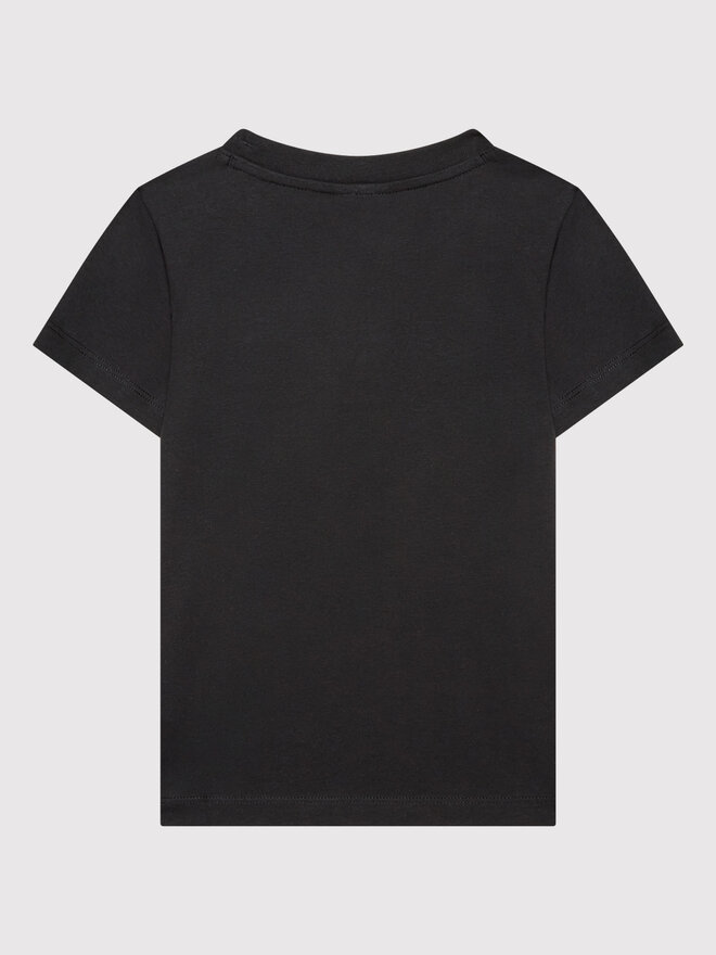 Champion Champion Marškinėliai Contrast Script Logo 404541 Juoda Regular Fit