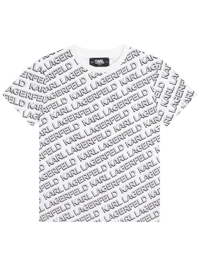 Karl Lagerfeld Kids Karl Lagerfeld Kids Camiseta Z25395 S Blanco Regular Fit