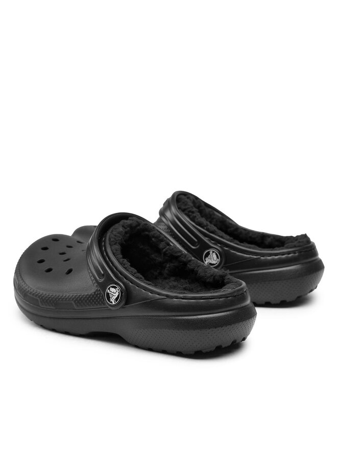 Crocs Natikači Crocs Classic Lined Clog K 207010 Črna
