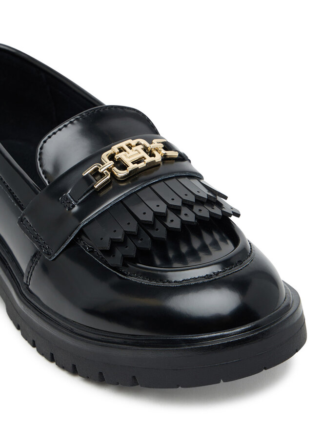 Tommy Hilfiger Halbschuhe Tommy Hilfiger Low Cut Shoe T3A4-34011-1453 S Schwarz