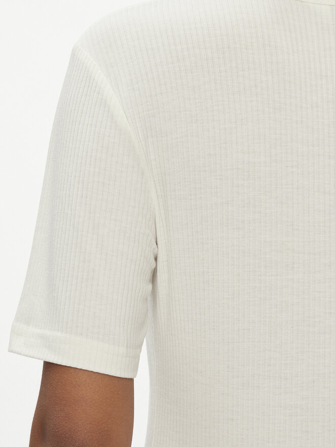 Lee Lee Marškinėliai Elbow 112350601 Écru Slim Fit