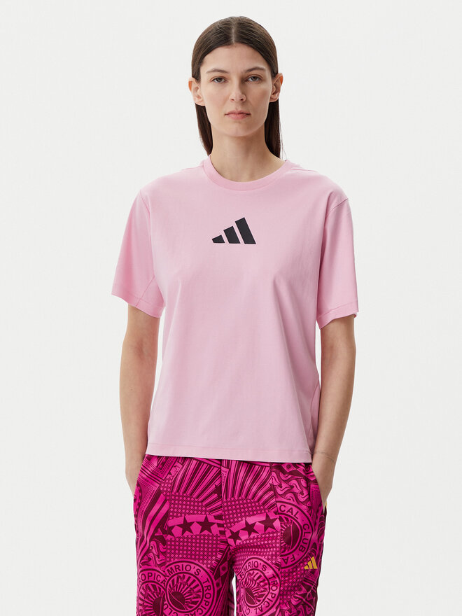 adidas adidas Marškinėliai Z.N.E. JC5401 Rožinė Regular Fit