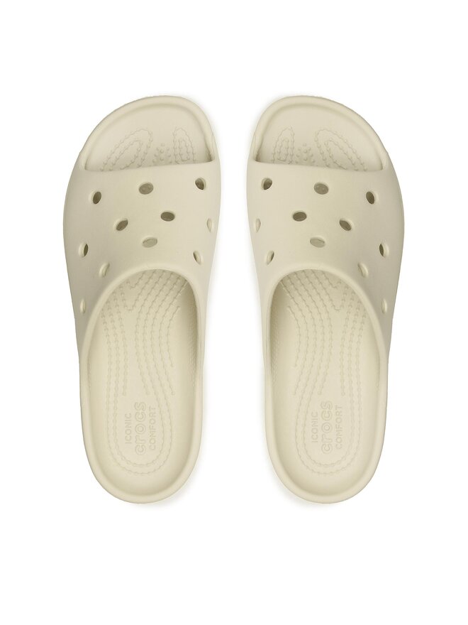 Crocs Шльопанці Crocs Classic Platform Slide 208180 Бежевий