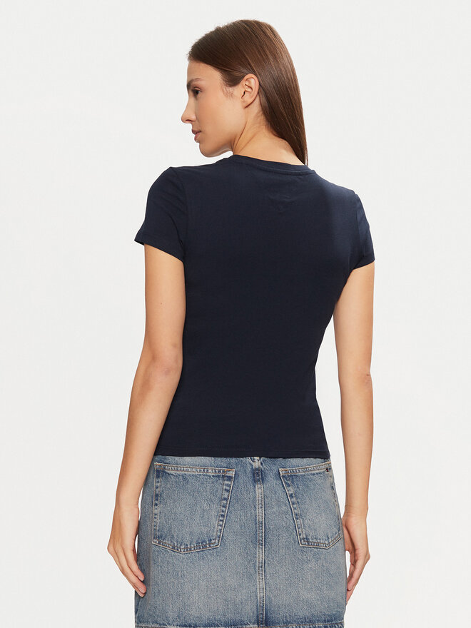 Tommy Jeans Tommy Jeans T-Shirt DW0DW20459 Dunkelblau Slim Fit