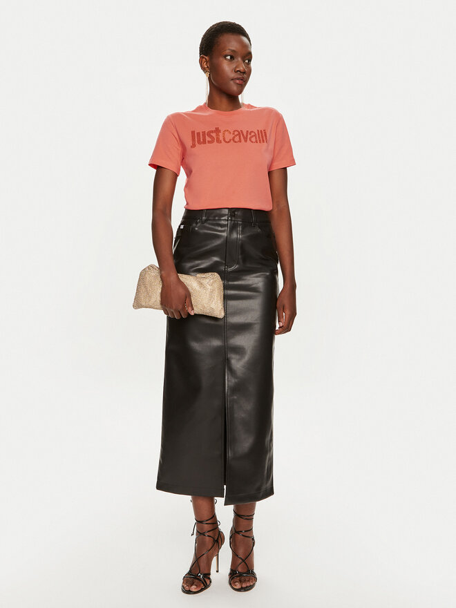 Just Cavalli Just Cavalli T-Shirt 76PAHE03 Rosa Regular Fit