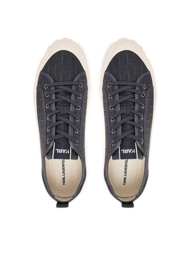 KARL LAGERFELD Sneakers aus Stoff KARL LAGERFELD Kampus Max V KL50526 Dunkelblau