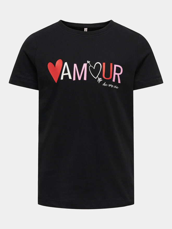 Kids ONLY Kids ONLY Camiseta Loovi 15317866 Negro Regular Fit