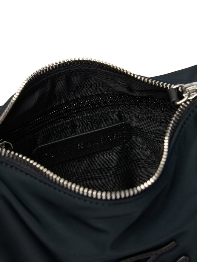 Tommy Hilfiger Handtasche Tommy Hilfiger Th Elevated Nylon Mini Crossover AW0AW18623 Schwarz