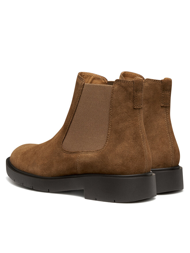 Geox Kotníková obuv s elastickým prvkem Geox D Spherica Ec1 D16QRC 00022 C6542 Hnědá