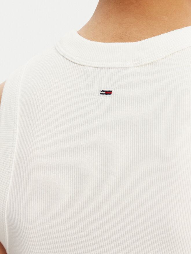 Tommy Jeans Tommy Jeans Marškinėliai DW0DW21339 Écru Slim Fit
