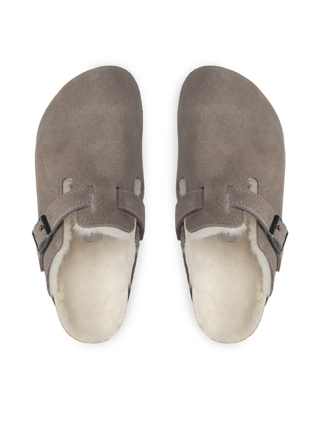 Birkenstock Hausschuhe Birkenstock Boston Vl/ Shearling 1017651 Grau