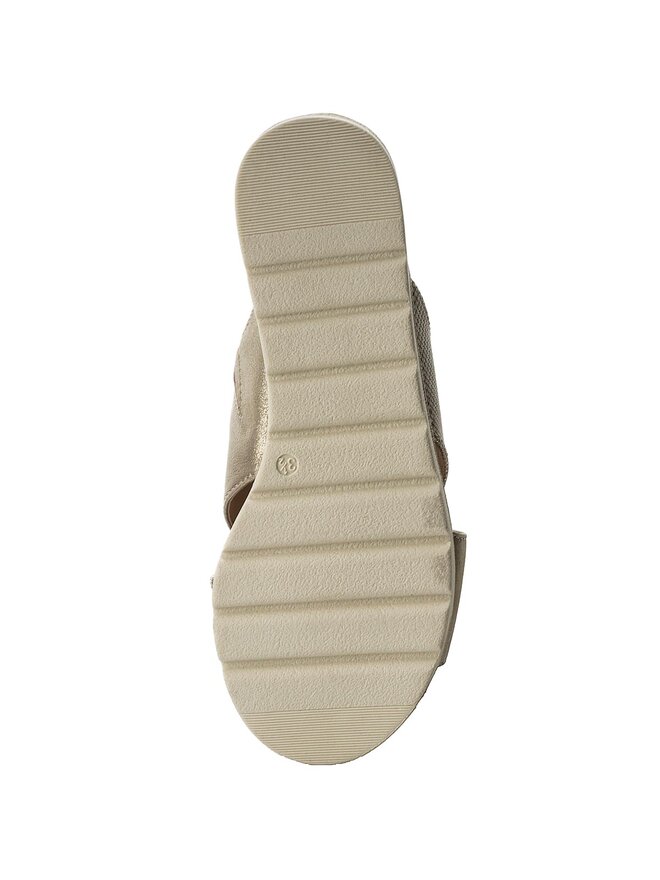 CAPRICE Mule Femme 9-27102-42 Largeur G - Sandales Plates Talon 3,5 Cm Cuir
