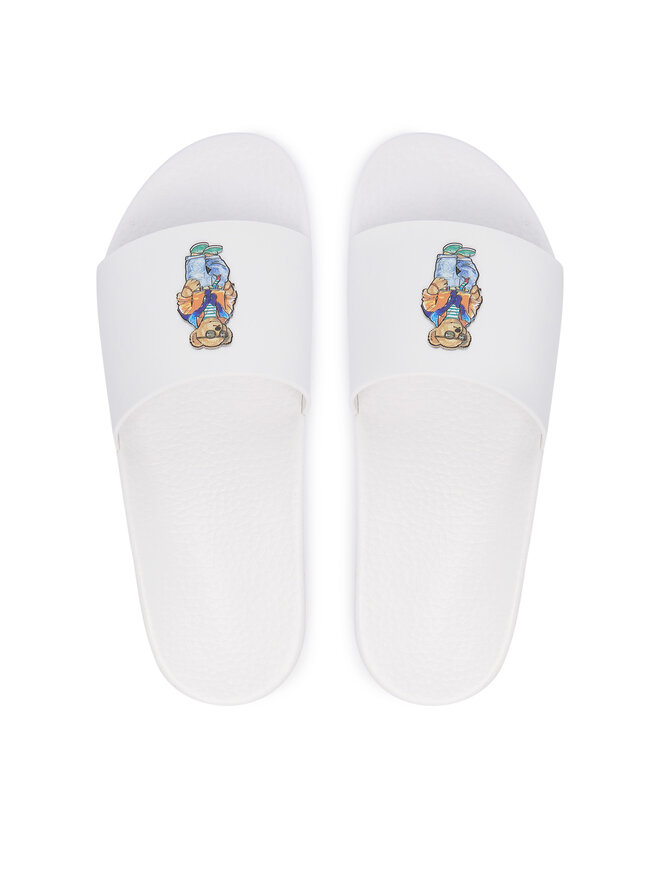 Polo Ralph Lauren Pantoletten Polo Ralph Lauren Polo Bear Slide 809P09762001 Weiß