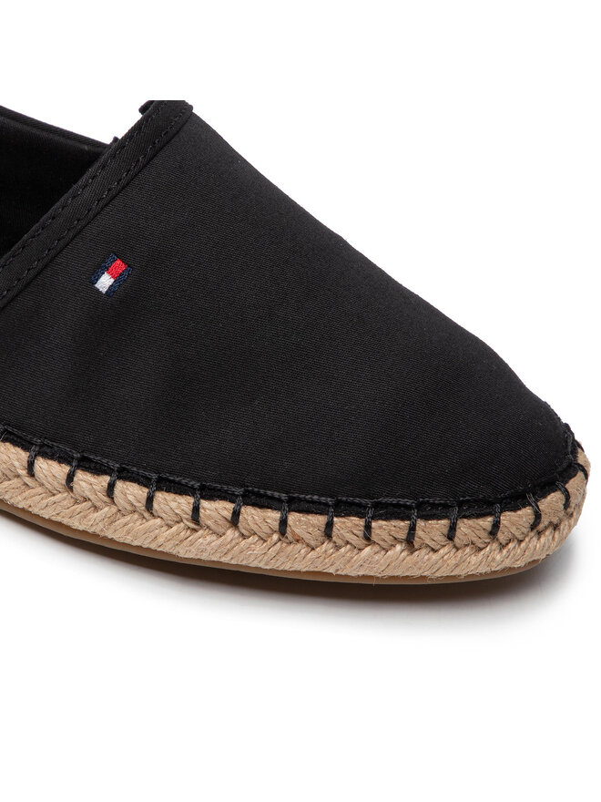Tommy Hilfiger Еспадрили Tommy Hilfiger Basic Flat FW0FW06497 Черен