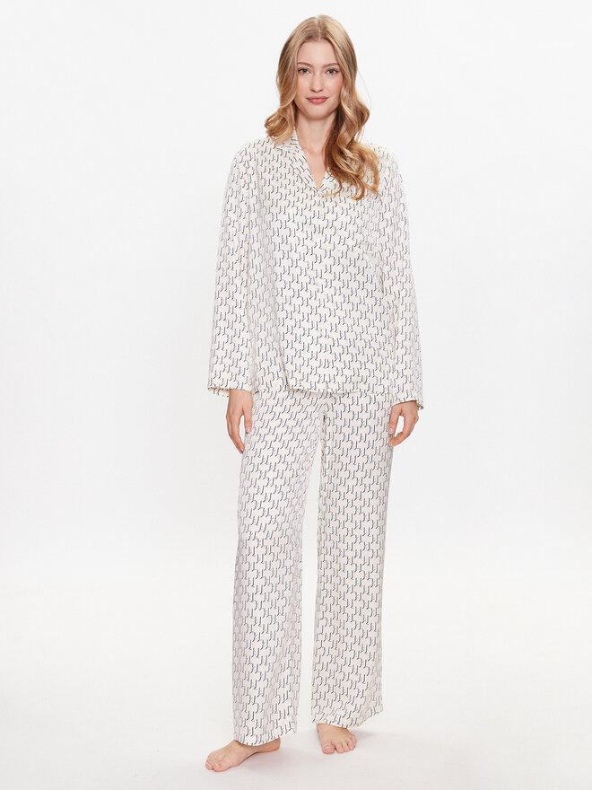 KARL LAGERFELD KARL LAGERFELD Pijama 225W2133 Blanco Regular Fit