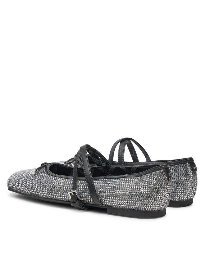 MICHAEL Michael Kors Baleríny MICHAEL Michael Kors 40F4CTFP3D Stříbrná