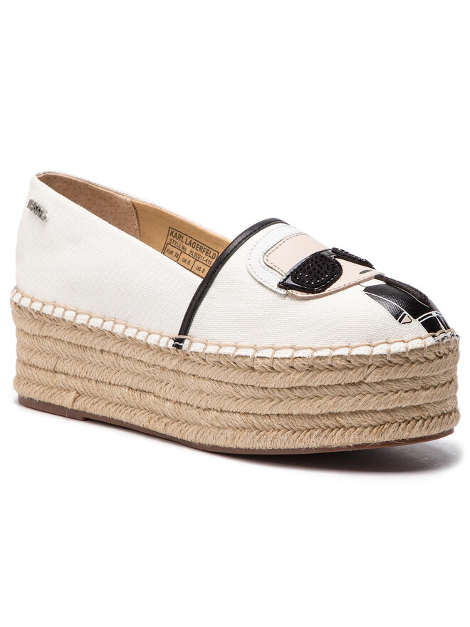KARL LAGERFELD Espadryle KARL LAGERFELD KL80311 Biały
