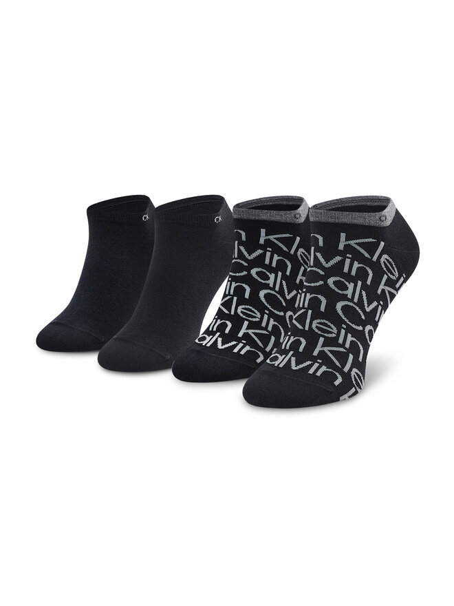 Calvin Klein Sada 2 párů nízkých ponožek unisex Calvin Klein 701218714 Černá