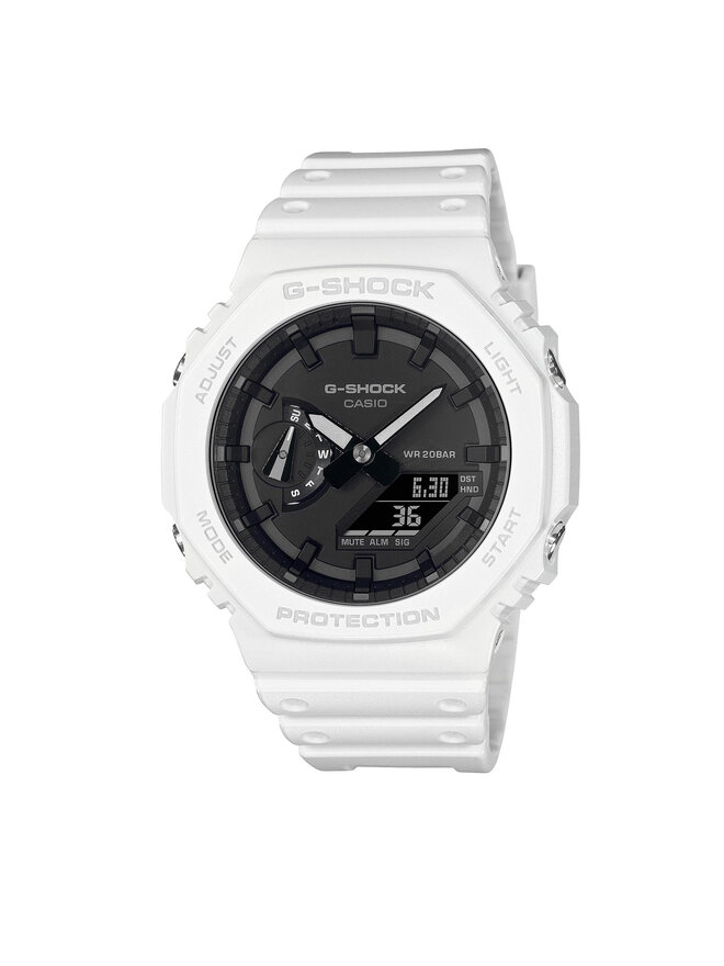 Годинник G-Shock GA-2100-7AER Білий | evzuttya.com.ua