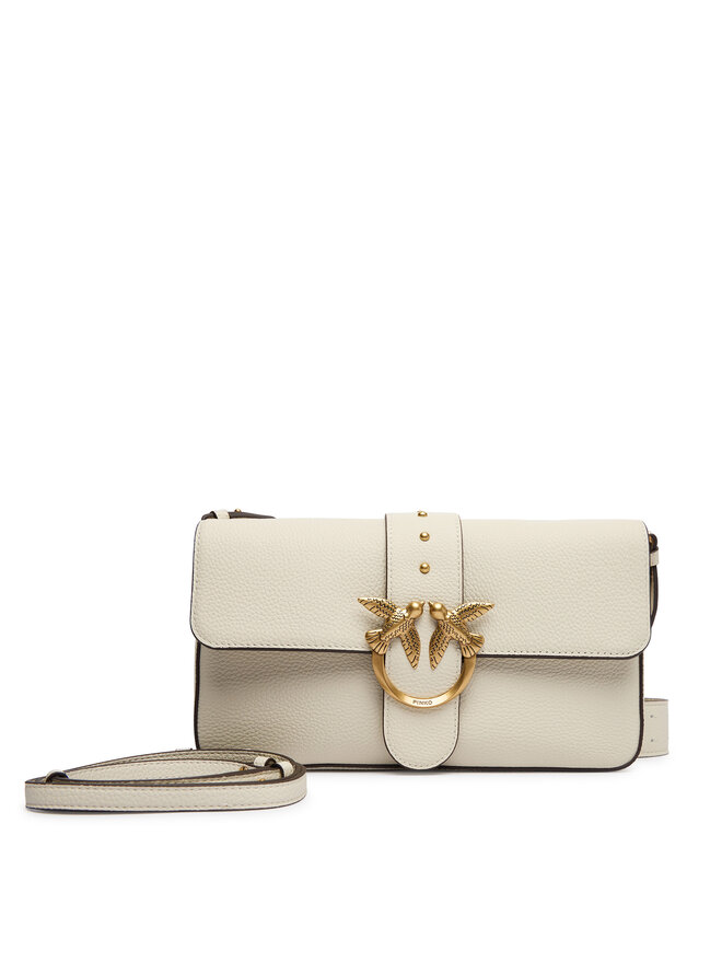 PINKO Handtasche PINKO Love One Classic Slouchy Fl PLTT 104524 A2OX Weiß