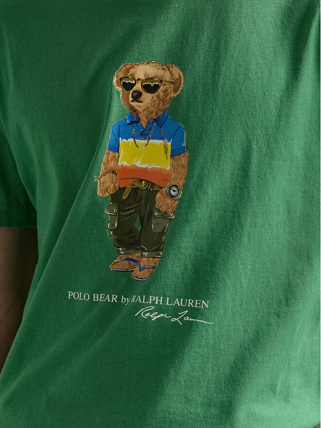 Polo Ralph Lauren Polo Ralph Lauren Camiseta 710973138001 Verde Custom Slim Fit