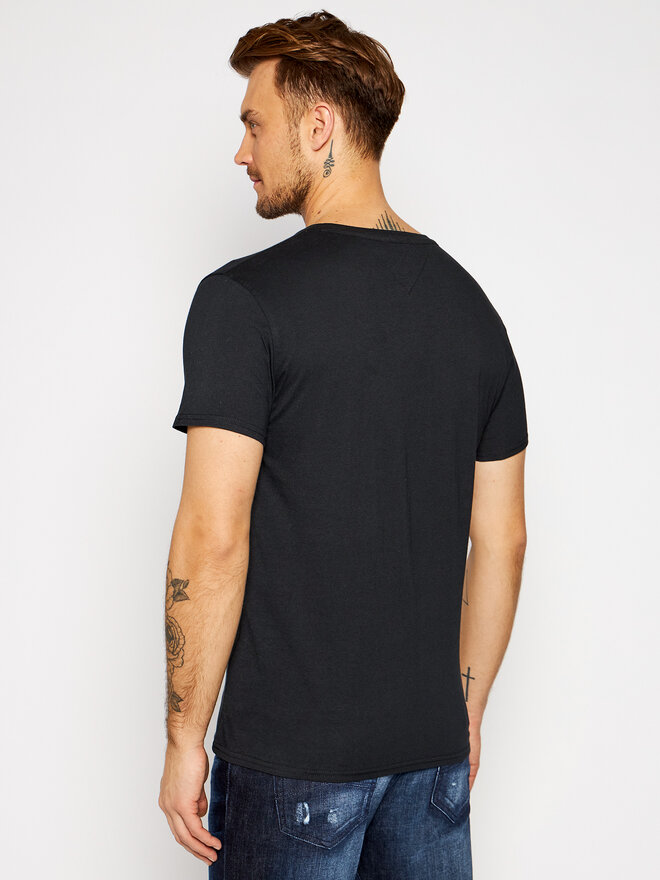 Tommy Jeans Tommy Jeans Marškinėliai DM0DM04410 Juoda Regular Fit