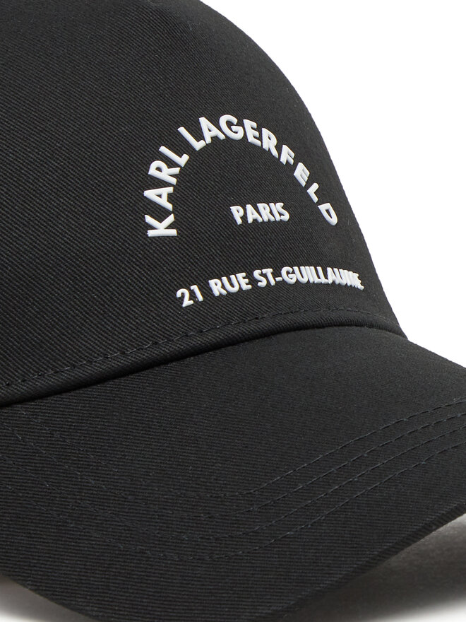 KARL LAGERFELD Kapa s šiltom KARL LAGERFELD A1W33201 Črna