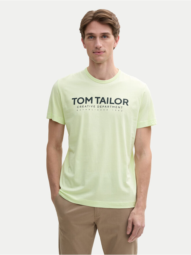 Tom Tailor Tom Tailor Marškinėliai 1045940 Žalia Regular Fit