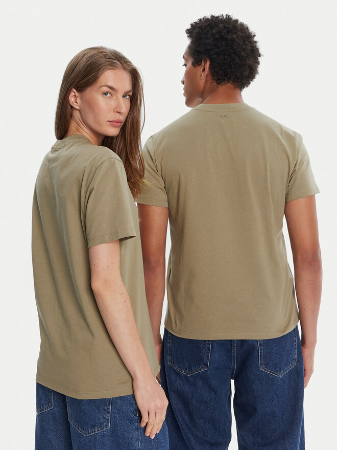 AMI Paris AMI Paris T-Shirt HTS060.724 Khakifarben Regular Fit