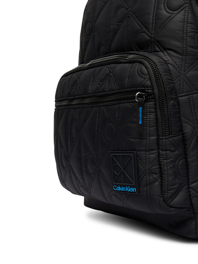 Calvin Klein Rucksack Calvin Klein Emblem Aop Puffer Backpack LV04D3474G Schwarz