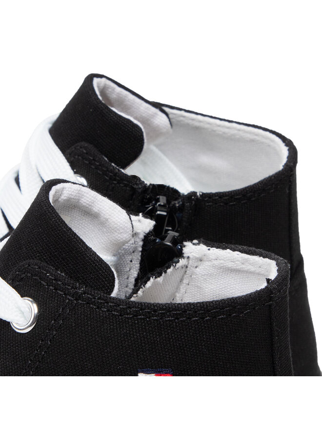 Tommy Hilfiger Кецове Tommy Hilfiger High Top Lace-Up Sneaker T3X4-32209-0890 M Черен