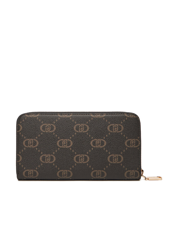 Liu Jo Голям дамски портфейл Liu Jo Ecs Xl Zip Around AF5170 E0668 Кафяв