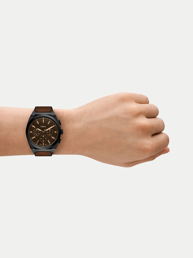 Fossil Uhr Fossil Everett FS6108 Braun