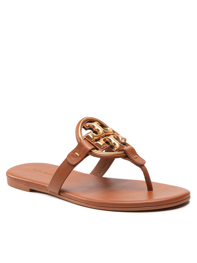 Tory Burch Japonki Tory Burch Miller 136593 Brązowy